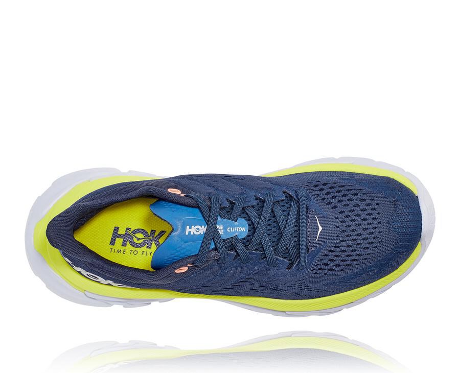 Tenis Hoka One One Mujer Azul Marino - Clifton Edge - ZFHC43016